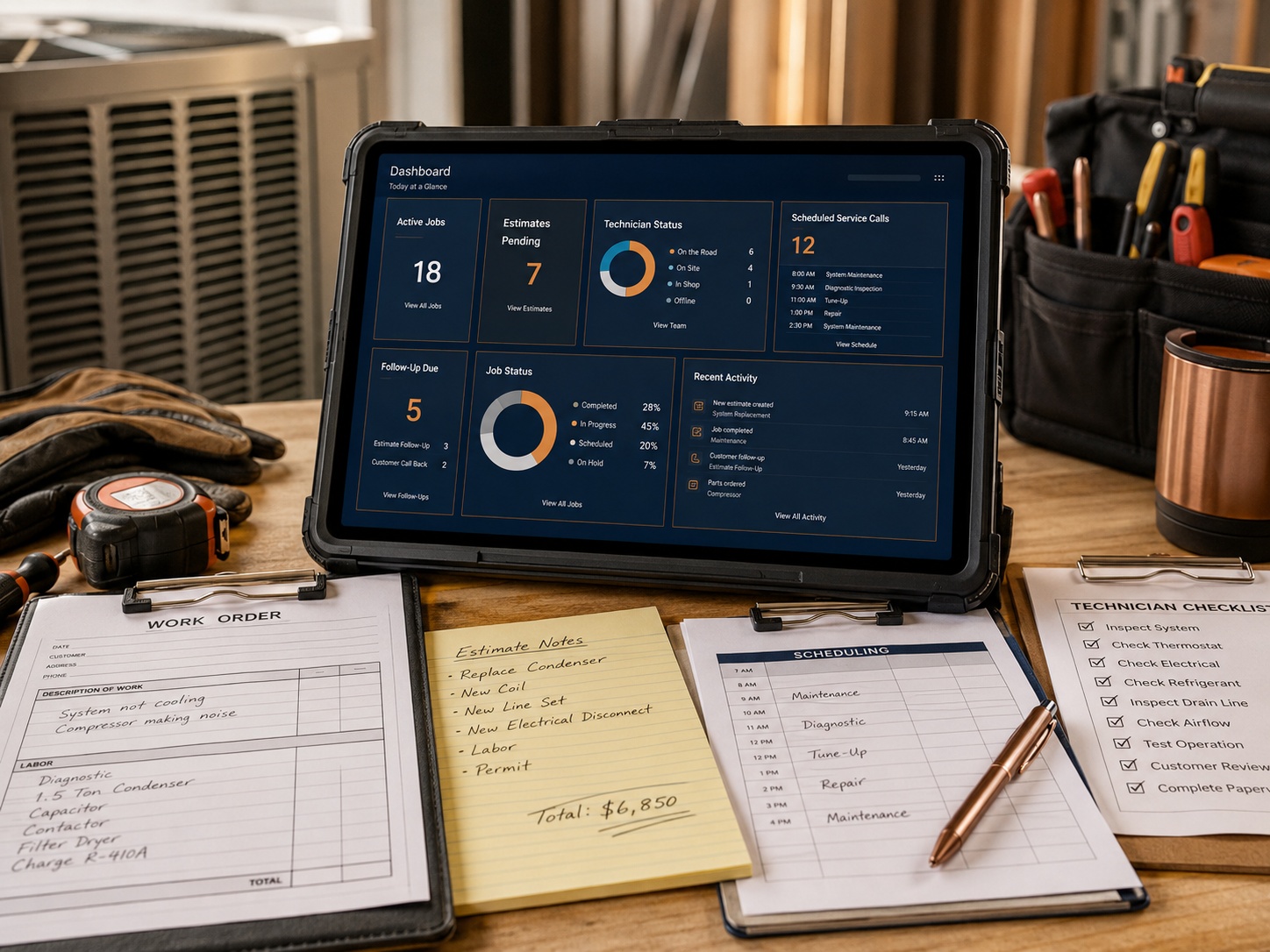 HVAC contractor operations